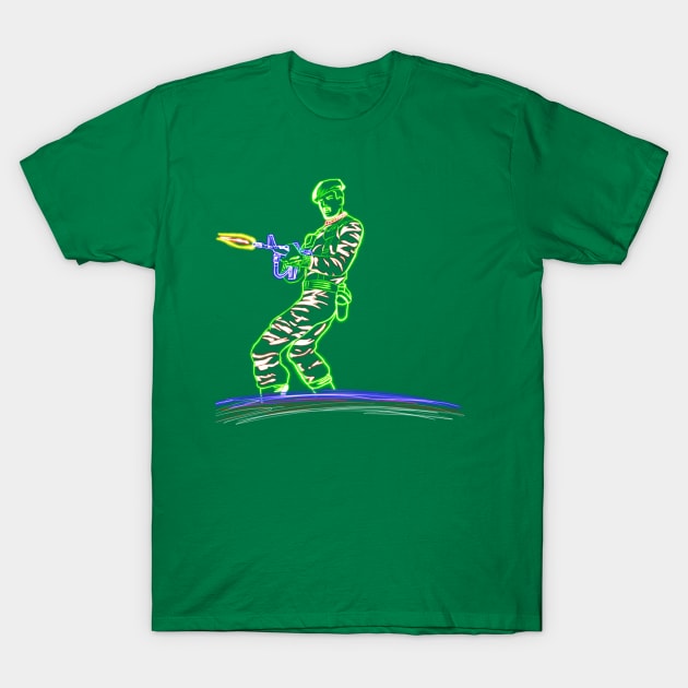 Neon Stalker T-Shirt by CaptainOceanSkydive